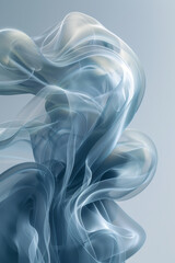 Poster - Minimalist aesthetic of an abstract design that appears to shift and change perspective, against a plain white background,