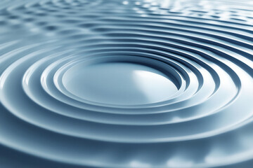 Poster - Minimalist aesthetic of a circular pattern that creates the illusion of movement and pulsation on a clean, white surface,