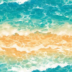 Wall Mural - The texture of the beach waves