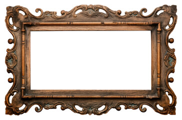 Wall Mural - png wooden sign frame border vintage label mirror paint wood.