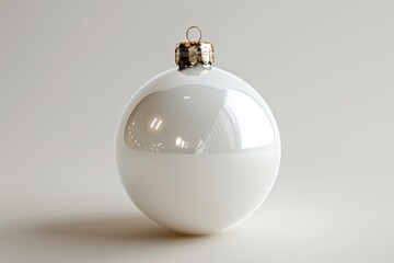 Wall Mural - White Christmas Ornament