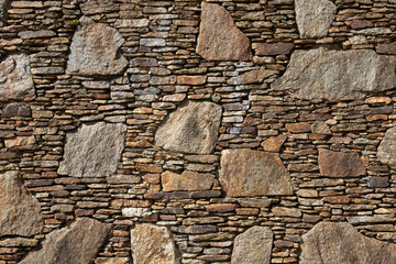 natural stone wall as background or texture