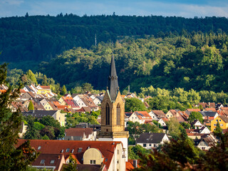 Canvas Print - Blick auf die melanchtonstadt Bretten