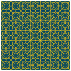 Poster - Seamless Repeatable Abstract Geometric Pattern. Seamless Pattern With Islamic Ornament. resources graphic background element design illustration with a religious theme