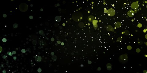 Wall Mural - Abstract Green and Yellow Bokeh Background