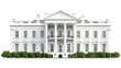 © Korey - The Whitehouse Isolated on a White Background