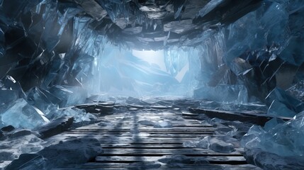 Wall Mural - ice background