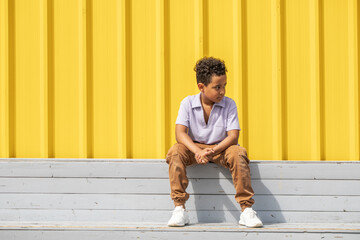 Wall Mural - portrait of a young beautiful african boy