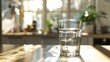 © Avve Diana - The water glass in the kitchen is full of water. Generative Artificial Intelligence