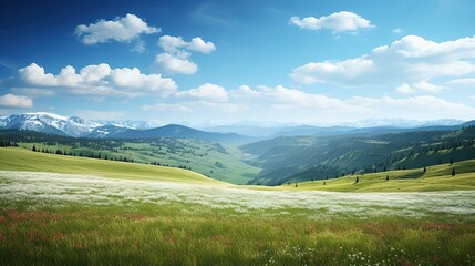 Wall Mural - landscape in summer