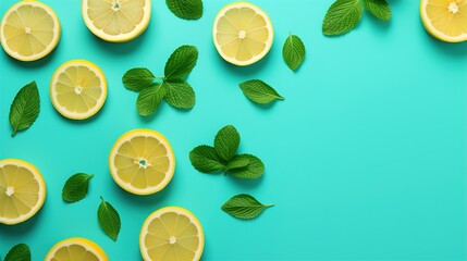 Wall Mural - lemon and lime