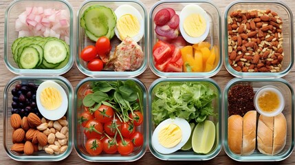 Wall Mural - salad with vegetables