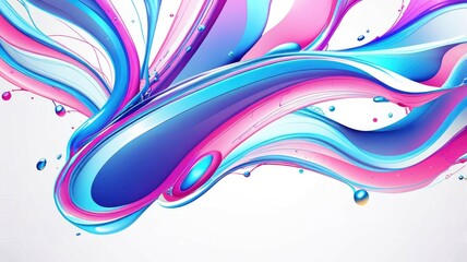 Wall Mural - abstract liquid transparent background