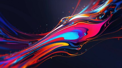 Wall Mural - abstract liquid transparent background