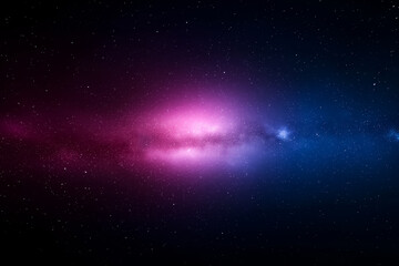 Wall Mural - Stunning nebula display in night sky time-lapse, background with empty space for text 