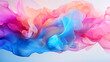 © ZEKINDIGITAL - Colorful abstract smoke with pink, blue, and orange hues swirling and flowing in a dreamlike, ethereal composition