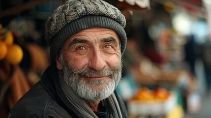 Wall Mural -  positive, middle aged man in his 50s, working class 