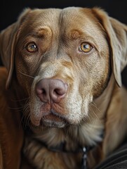 Canvas Print -  sad dog