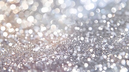 Wall Mural - sparkle diamond glitter background. holiday snowy pastel bokeh lights. magical abstract pastel wallp