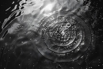 Circular water ripple