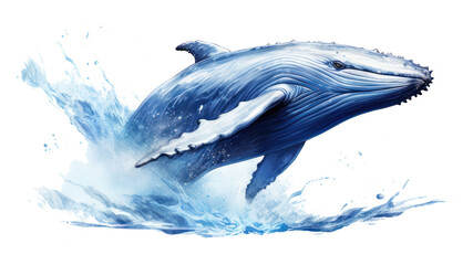 Sticker - PNG Whale animal mammal fish