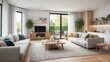 © Karolina - Living room with colorful boho styles