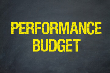 Canvas Print - Performance Budget	