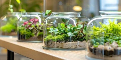 Display of terrarium creatures in Uzhhorod centered professional photo copy space selective focus. Concept Terrarium Creatures, Uzhhorod, Professional Photography, Copy Space, Selective Focus