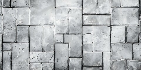 Highres top view monochrome paver wall texture pattern for professional use. Concept Monochrome, High-Resolution, Paver Wall, Texture Pattern, Professional Use