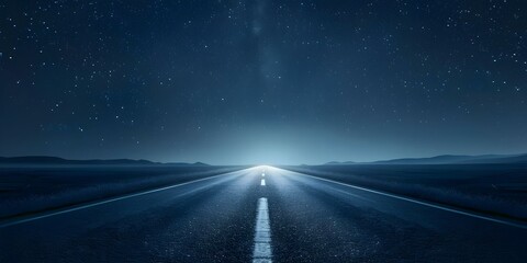 Wall Mural - highway to heaven starry sky image made with advanced technology. concept starry sky, advanced techn
