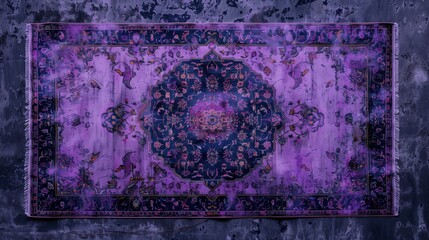 A background from purple Arabic carpet.