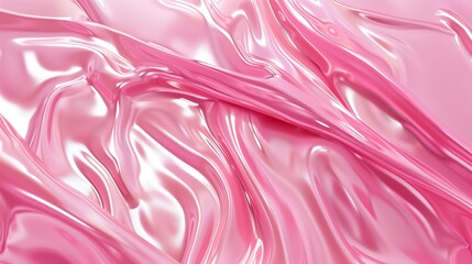 Wall Mural - A pink high-gloss hard plastic around the picture.