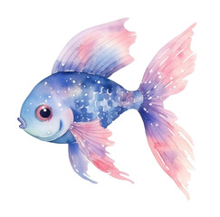 Wall Mural - PNG  Fish animal white background underwater