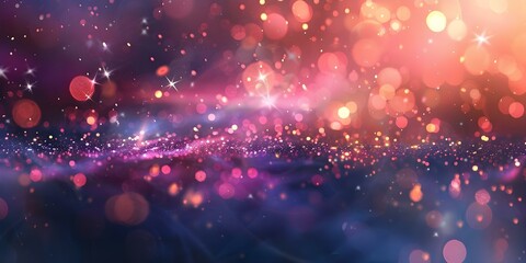 Wall Mural - cosmic background with stars planets and glitter magical and dreamy. concept cosmic themes, magical 