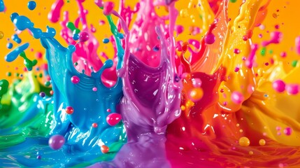 Poster - Colorful Paint Splash
