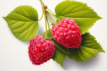 Wall Mural - a close up of a raspberry