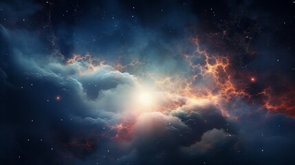 Poster - galaxy far, far away, its swirling nebulas and countless stars hinting at the vastness of the universe.