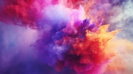 Poster - Holi color powder explosion
