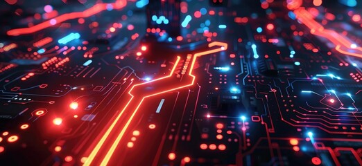 Abstract Technology Network Background.  Network Background