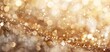 © ruslee - Golden abstract bokeh background with sparkling glitter and shimmering light, perfect for festive and celebratory themes. blurred beige pastel hues with glittering, defocused abstract