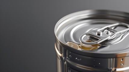Poster - A clear view of a can of beer from the top, with the label and opening visible