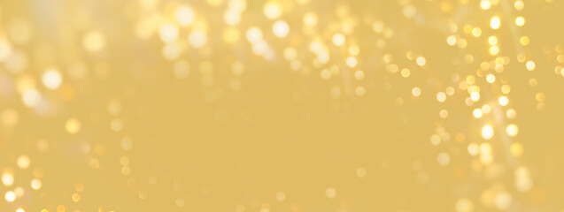 Wall Mural - festive abstract christmas bokeh background - bokeh lights beige - new year, anniversary, wedding, b