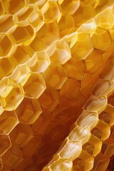Poster - A detailed view of a yellow piece of fabric