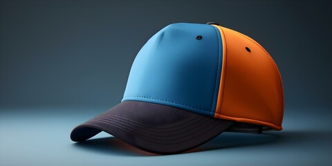 Wall Mural - Highdefinition mockup of a sporty cap emphasizing breathable fabric and moistur. Concept Sporty Cap Mockup, High Definition, Breathable Fabric, Moisture Wicking Technology