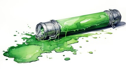 Poster - green paint 