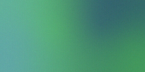 Aufkleber - Green background grainy gradient. Mint smooth noise texture. Blue purple green textured copy space. Grainy glowing light and dark backdrop noise design. 