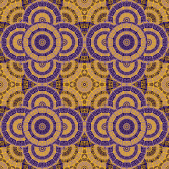 Wall Mural - Floor tile seamless pattern vector geometric design.