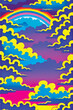© len - A collection of backgrounds with cloud patterns in a modern style. These vibrant and richly colored designs create unique and eye-catching compositions. Perfect for adding text and creating stylish vi