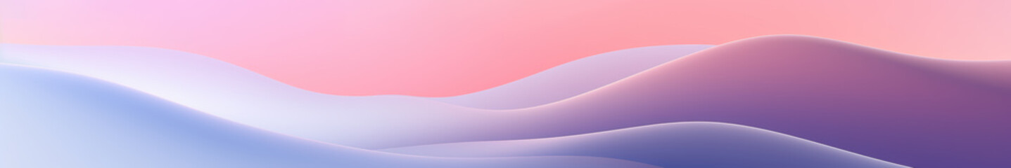 Wall Mural - site footer or header background. pastel colored abstract gradient featuring smooth, wavy shapes. do