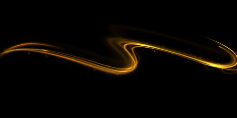 Wall Mural - Light golden Twirl. Vector PNG. Curve light effect of golden line. Luminous golden circle. PNG Light gold pedistal, podium, platform, table.